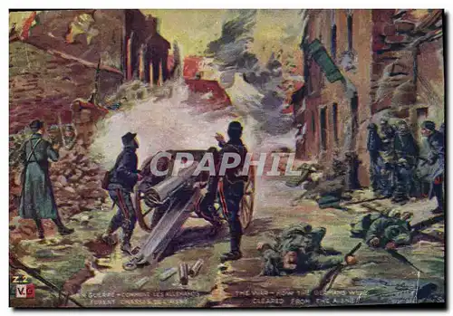 Cartes postales Militaria Comment les Allemands furent chasses de l&#39Aisne