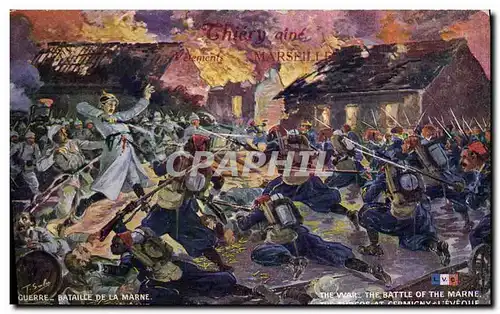 Cartes postales Militaria Bataille de la Marne Les turcos a Germigny l&#39Eveque