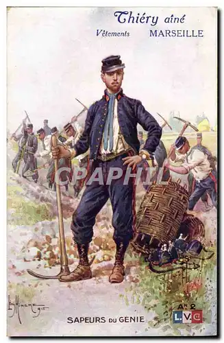 Cartes postales Militaria Sapeurs du Genie