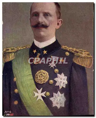 Cartes postales Militaria SM Victor Emmanuel III Roi d&#39Italie
