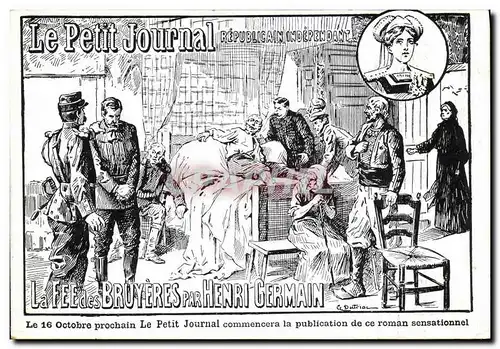 Ansichtskarte AK Fantaisie Journaux Le Petit Journal republicain independant La fee des Bruyeres par Henri Germai