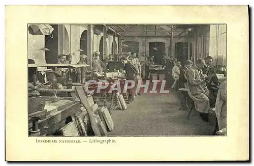 Cartes postales Journaux Journal Imprimerie Nationale Lithographie