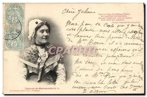 Cartes postales Folklore Costume de Morvandelle