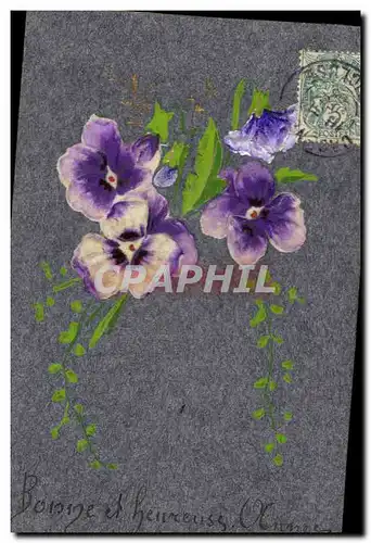 Cartes postales Fantaisie Fleurs