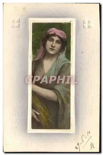 Ansichtskarte AK Fantaisie Femme (en relief)