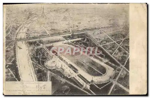 Cartes postales Exposition internationale des Sports Vue d&#39ensemble a vol d&#39oiseau Paris Tour Eiffel