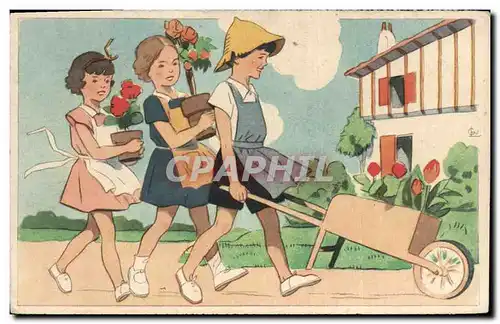 Cartes postales Enfants Colonies