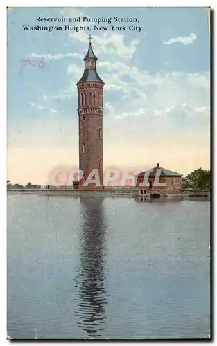 Cartes postales Chateau d&#39eau Reservoir and Pumping station Washington Heights New York City