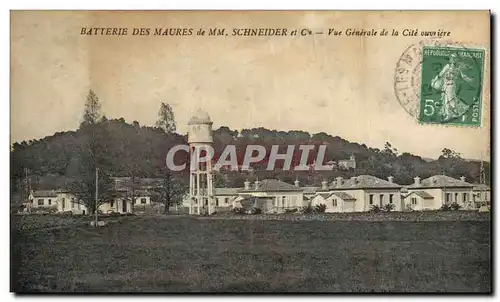 Ansichtskarte AK Chateau d&#39eau Batterie des Maures de MM Schneider & Cie Vue generale de la Cite ouvriere