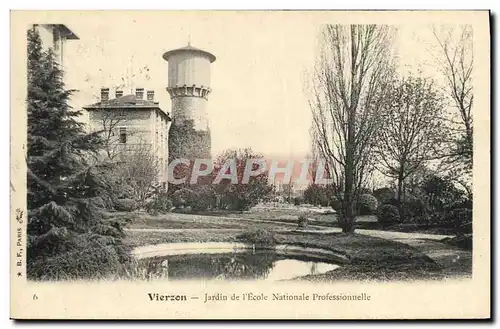 Cartes postales Chateau d&#39eau Vierzon Jardin de l&#39Ecole Nationale Professionnelle