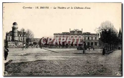 Ansichtskarte AK Chateau d&#39eau Brive Le theatre et le chateau d&#39eau