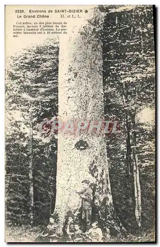 Cartes postales Arbre Environs de Saint Dizier Le grand chene Enfants