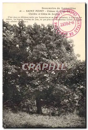 Cartes postales Arbre Saint Point Chateau de Lamartine Clairiere et chene de Jocelyn