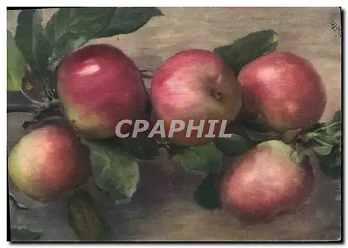 Cartes postales Fantaisie Nature morte Pommes