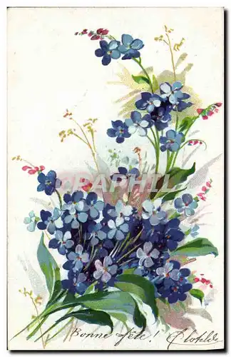 Cartes postales Fantaisie Fleurs