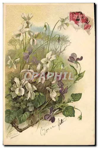 Cartes postales Fantaisie Fleurs