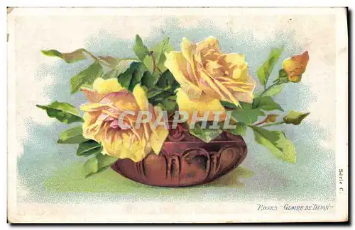 Cartes postales Fantaisie Fleurs