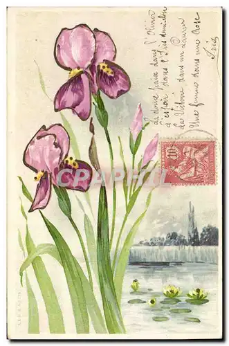 Cartes postales Fantaisie Fleurs
