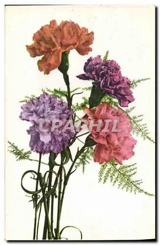 Cartes postales Fantaisie Fleurs