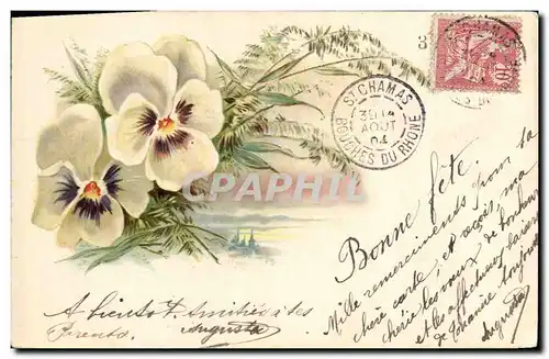 Cartes postales Fantaisie Fleurs