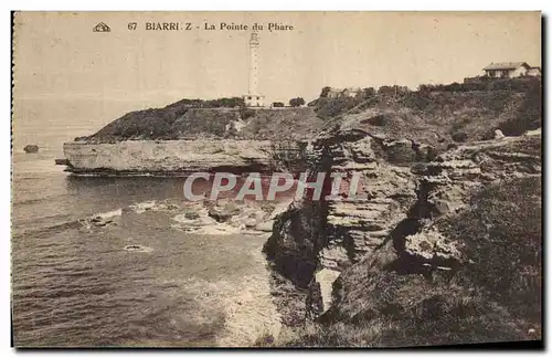 Cartes postales Phare Biarritz La pointe du phare