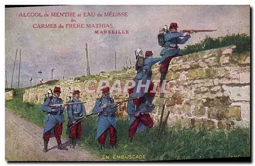 Ansichtskarte AK Militaria En embuscade Frere Mathias Marseille