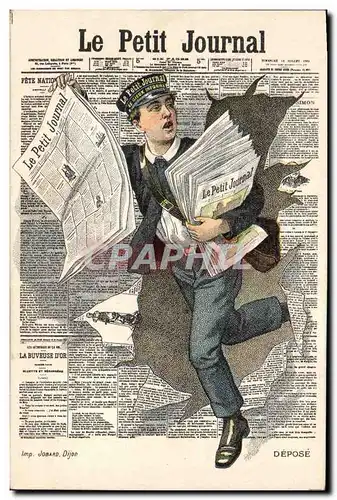 Cartes postales Fantaisie Journaux Journal Le Petit Journal Ville de Nice Musique municipale 12 fevrier 1912 TOP