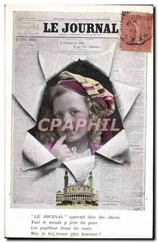 Cartes postales Fantaisie Journaux Journal Le Journal Enfant Trocadero Paris
