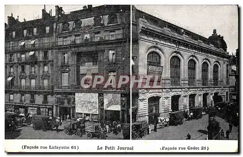 Ansichtskarte AK Journaux Journal Paris Rue lafayette Le Petit Journal Rue Cadet