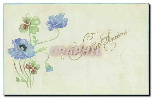 Cartes postales Fantaisie Fleurs