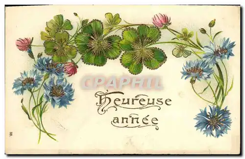 Cartes postales Fantaisie Fleurs Trefles