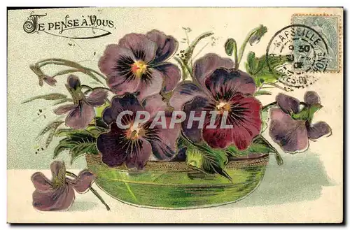 Cartes postales Fantaisie Fleurs