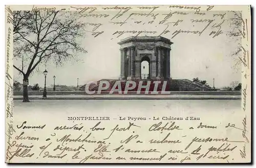 Cartes postales Chateau d&#39eau Le Peyrou Montpellier