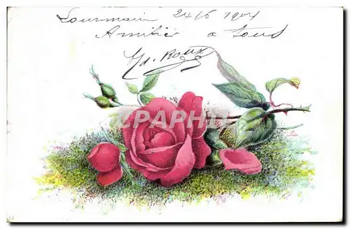 Cartes postales Fantaisie Fleurs