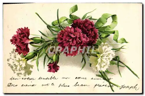 Cartes postales Fantaisie Fleurs