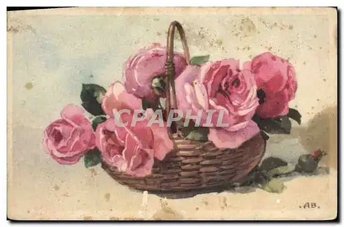 Cartes postales Fantaisie Fleurs