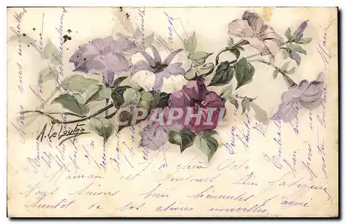 Cartes postales Fantaisie Fleurs