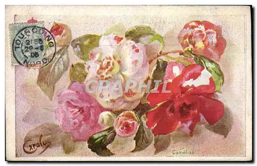 Cartes postales Fantaisie Fleurs