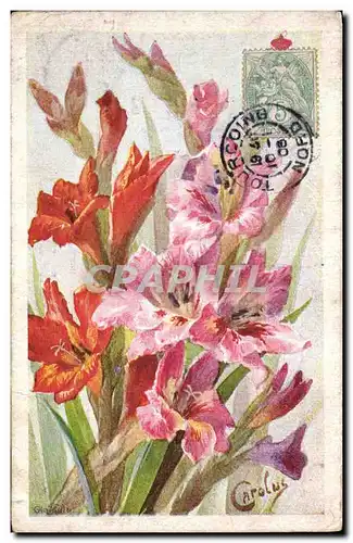 Cartes postales Fantaisie Fleurs