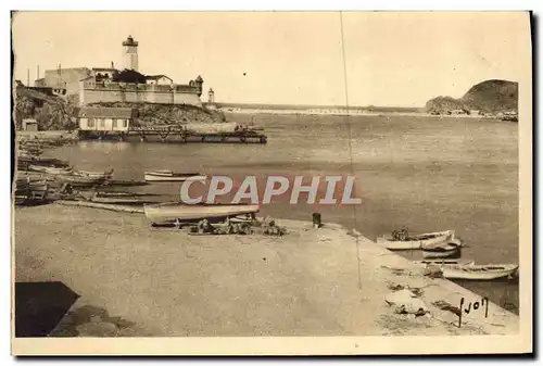 Cartes postales Phare Port Vendres L&#39entree du port Barques Bateaux
