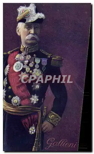 Cartes postales Militaria General Gallieni