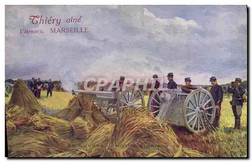 Cartes postales Militaria Notre glorieux 75 Canon