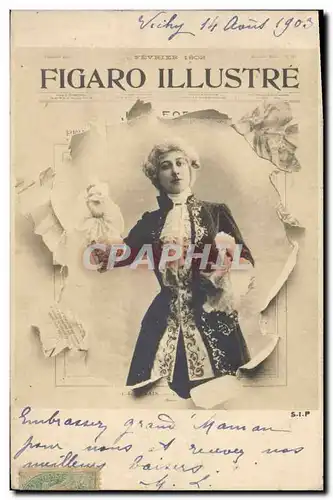 Cartes postales Fantaisie Journaux Journal Figaro illustre