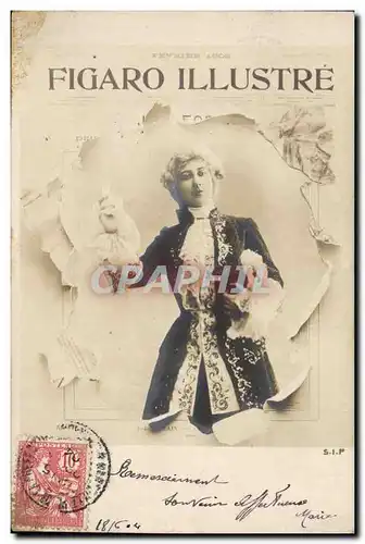 Cartes postales Fantaisie Journaux Journal Figaro illustre