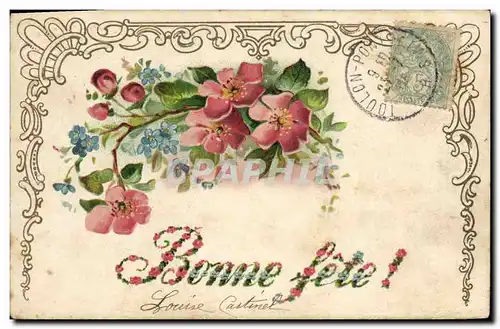 Cartes postales Fantaisie Fleurs