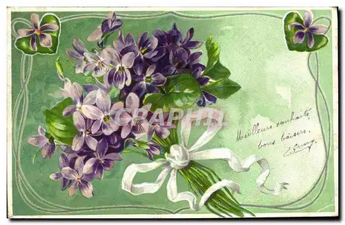 Cartes postales Fantaisie Fleurs