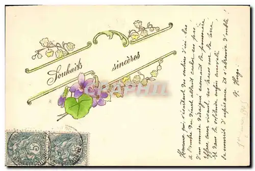 Cartes postales Fantaisie Fleurs