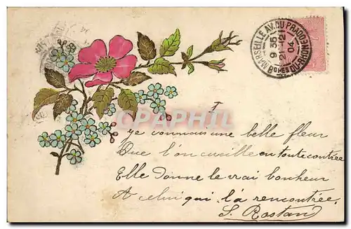 Cartes postales Fantaisie Fleurs