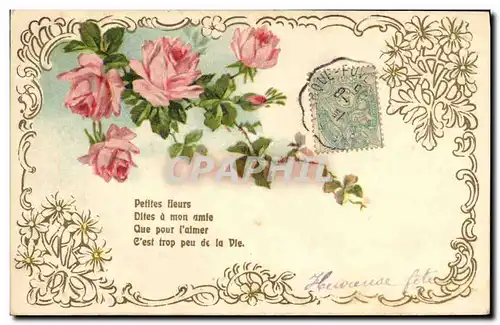 Cartes postales Fantaisie Fleurs