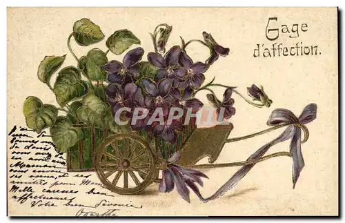 Cartes postales Fantaisie Fleurs